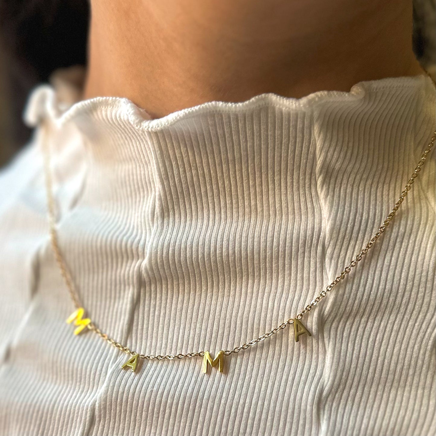 Gold Plated MAMA necklace